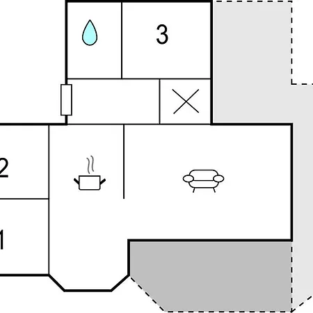Holiday home In With Kitchen *